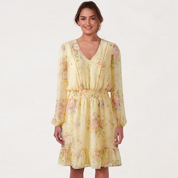 Women's LC Lauren Conrad V-Neck Flounce Dress