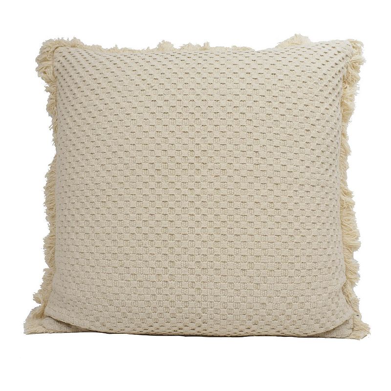 Arlee Home Fashions Basal Floor Cushion Pillow, Natural, 27X27