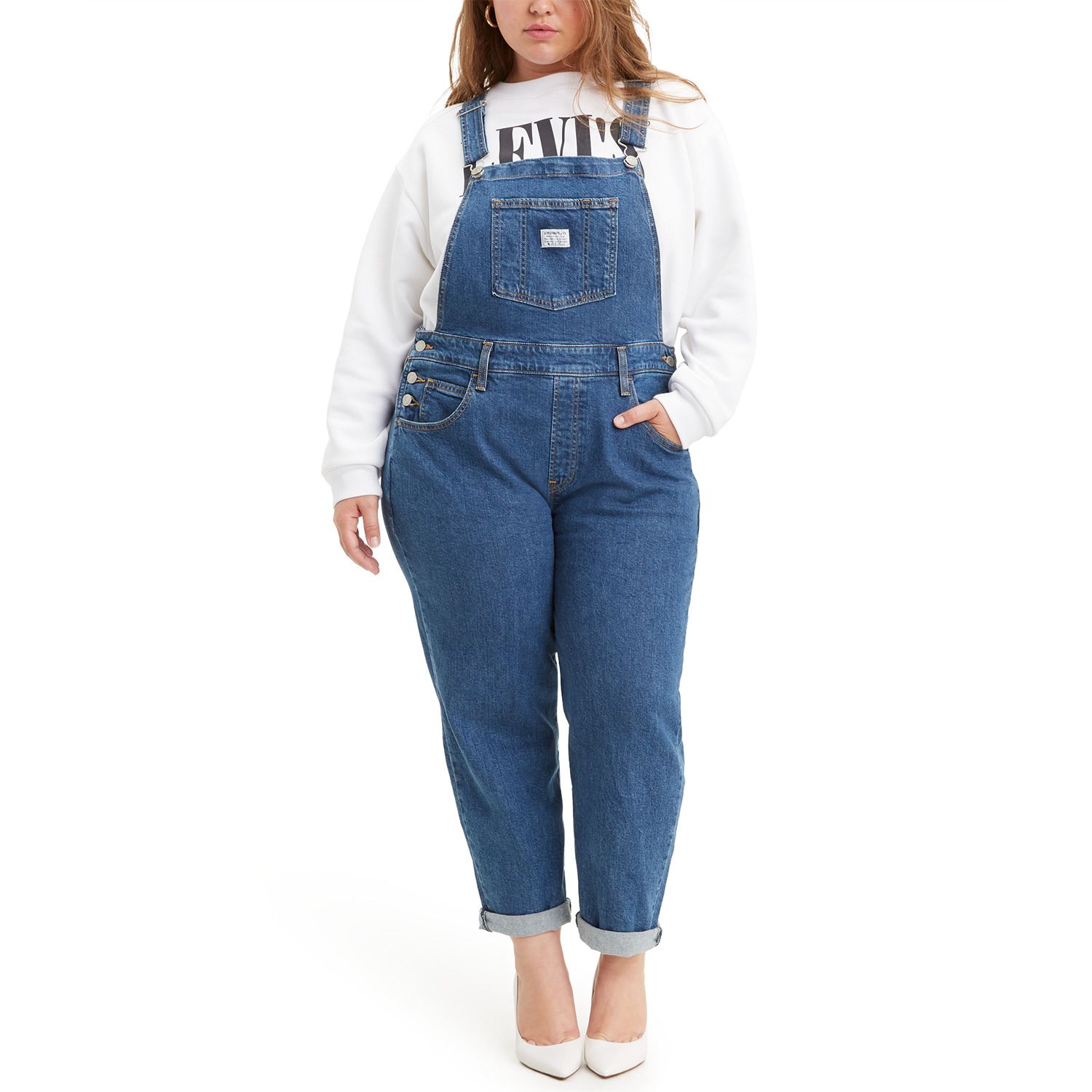 levi plus size overalls