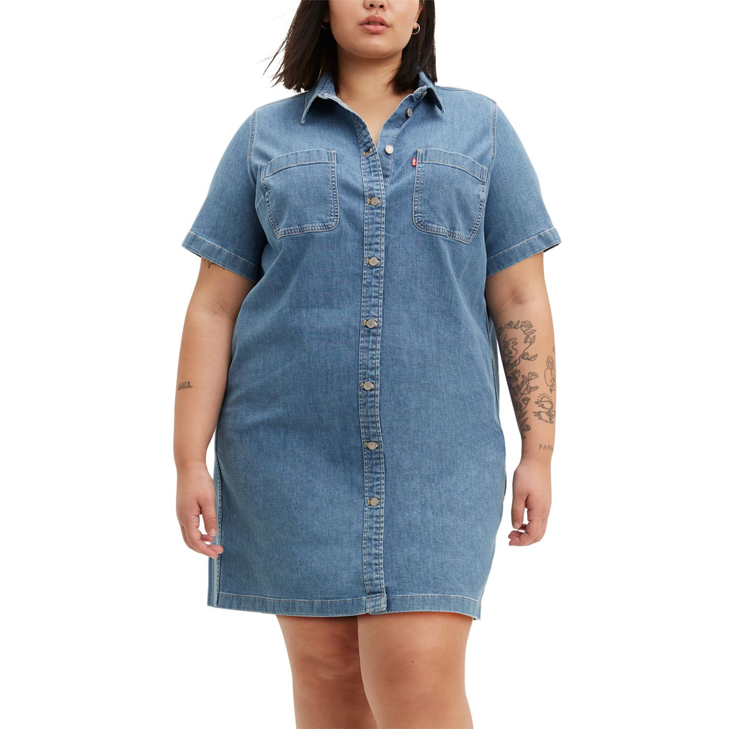 blue jean dress plus size