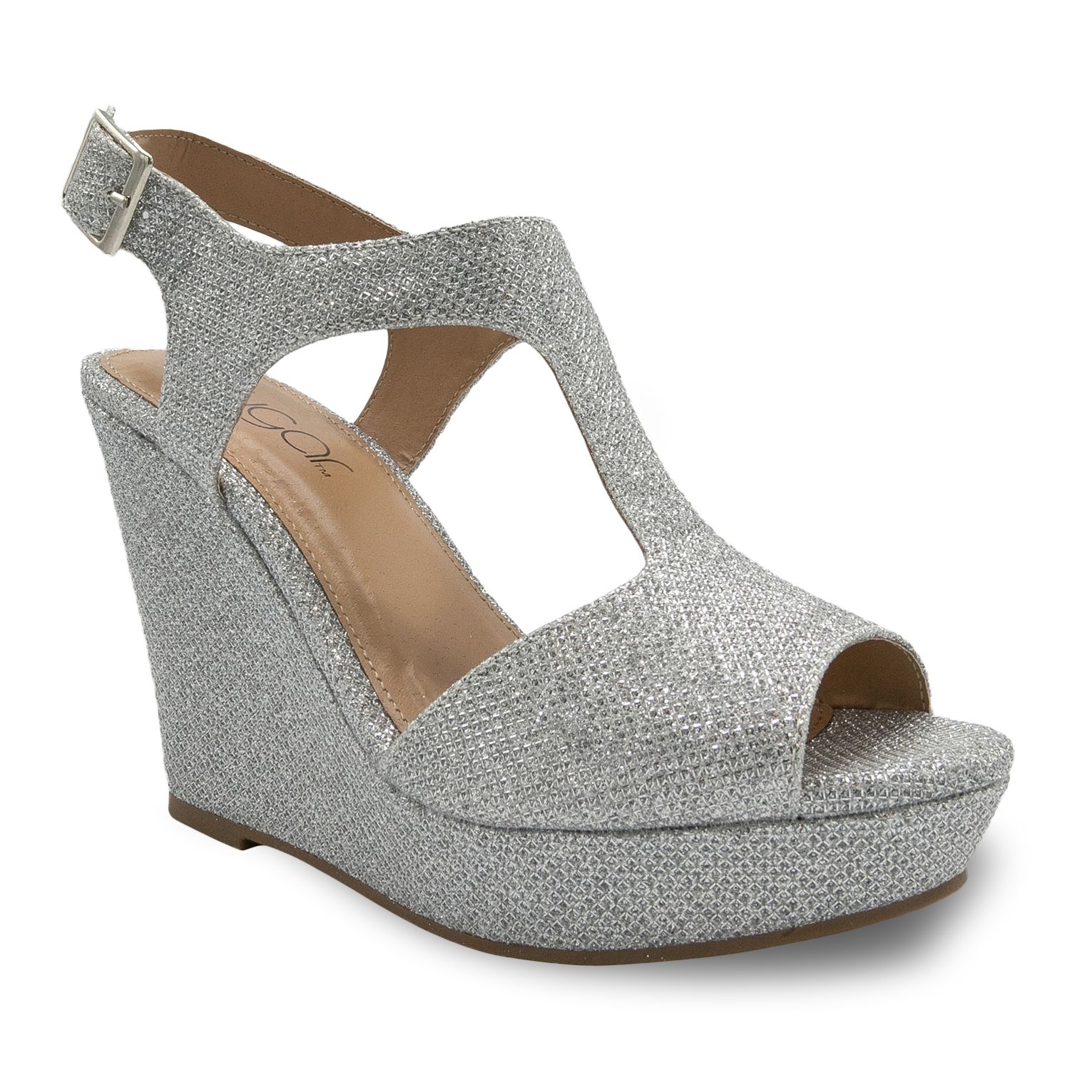 wedge sandals grey