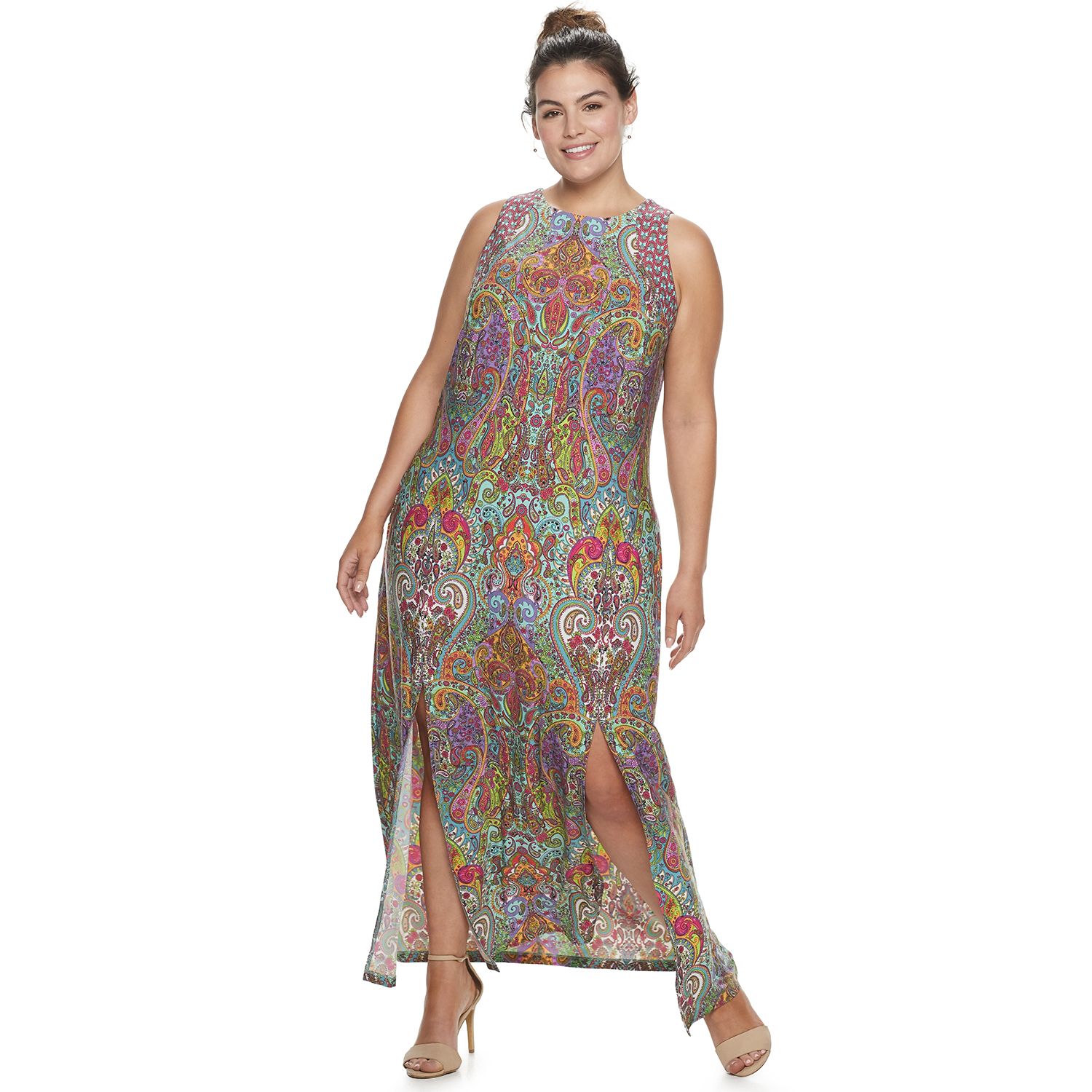 plus size paisley dress