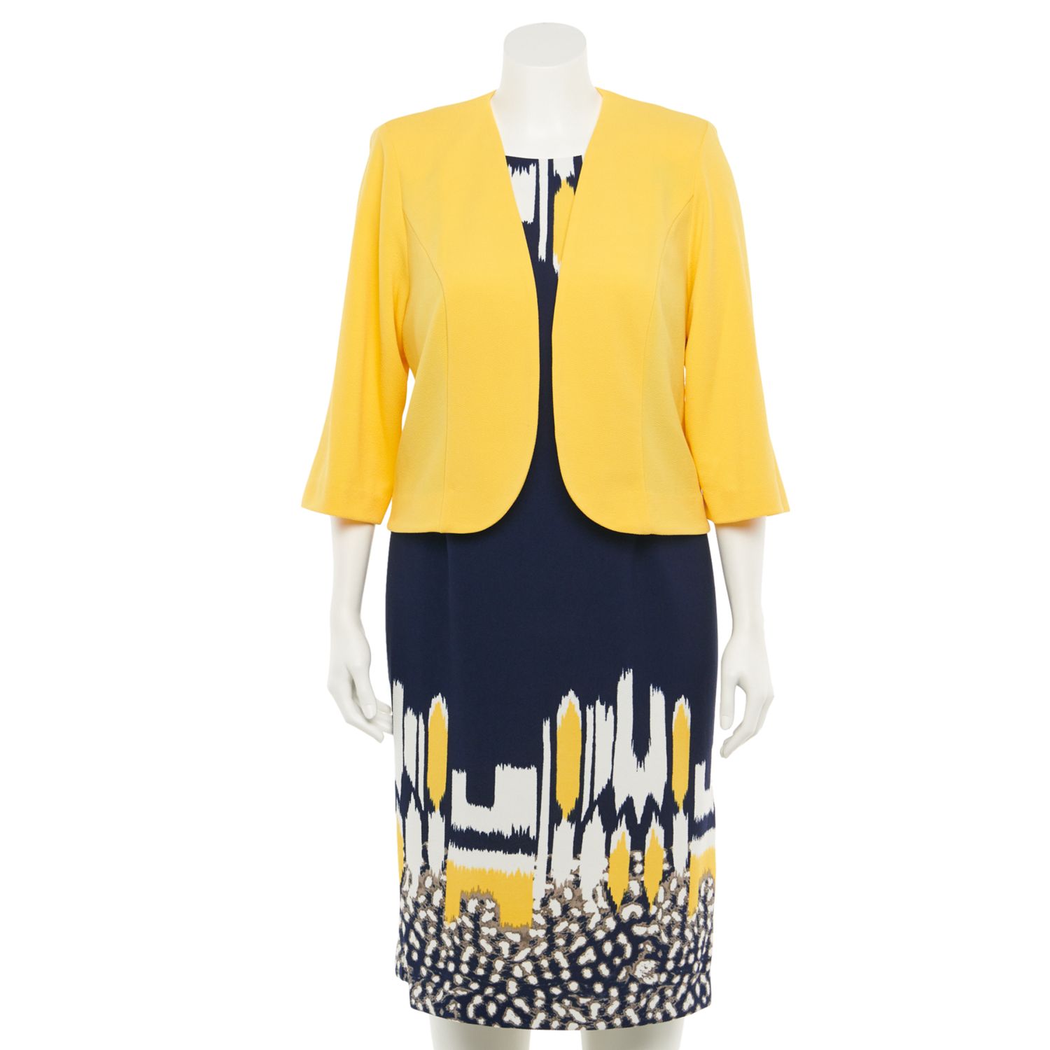 plus size skirt and jacket sets