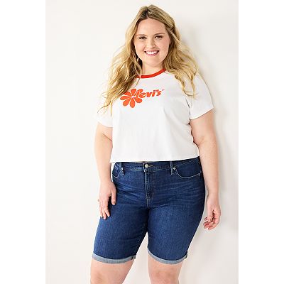 Levi's plus size bermuda shorts online