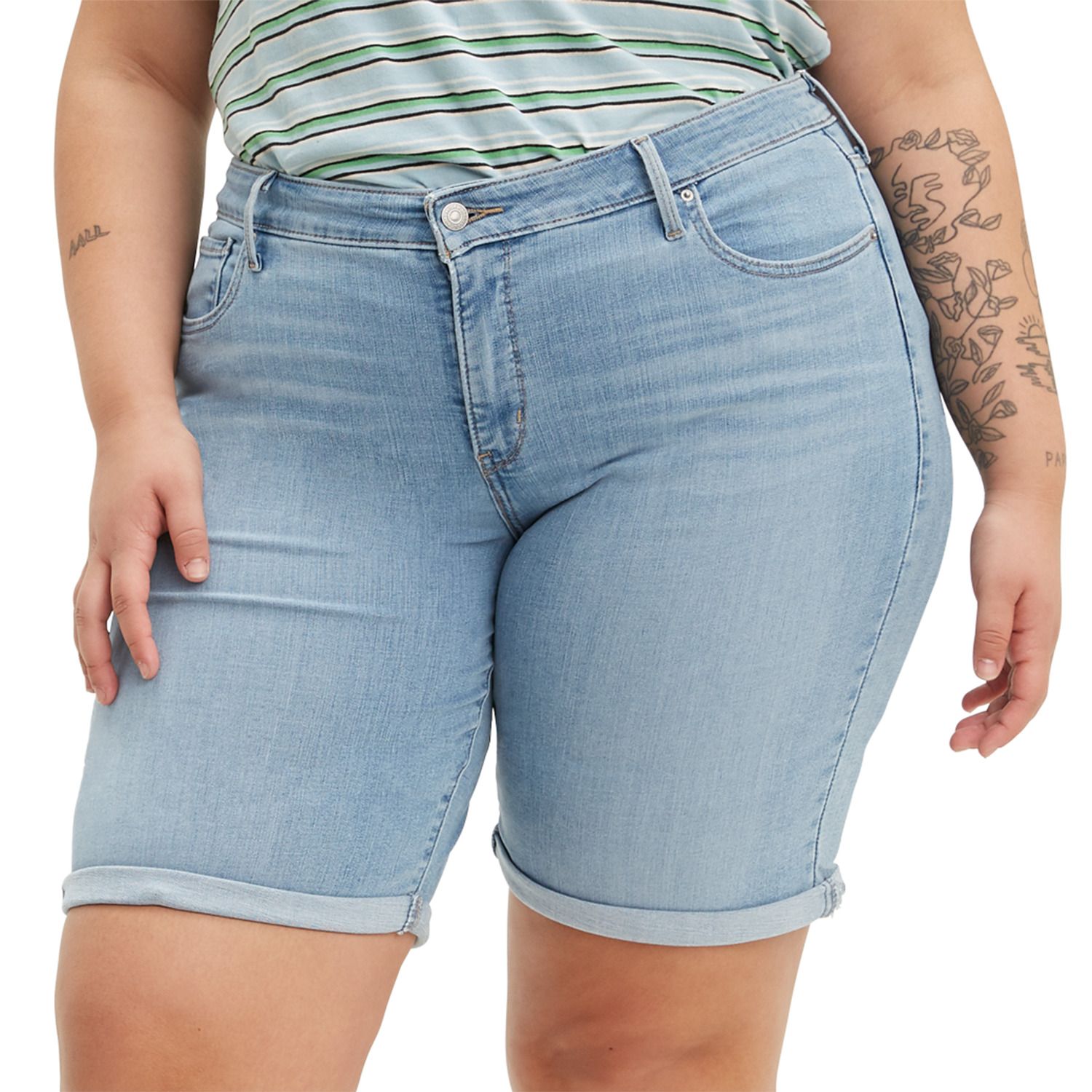 levi's plus size bermuda shorts