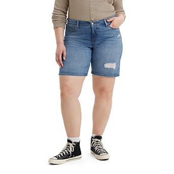 Plus Size Levi's® Mid-Length Jean Shorts