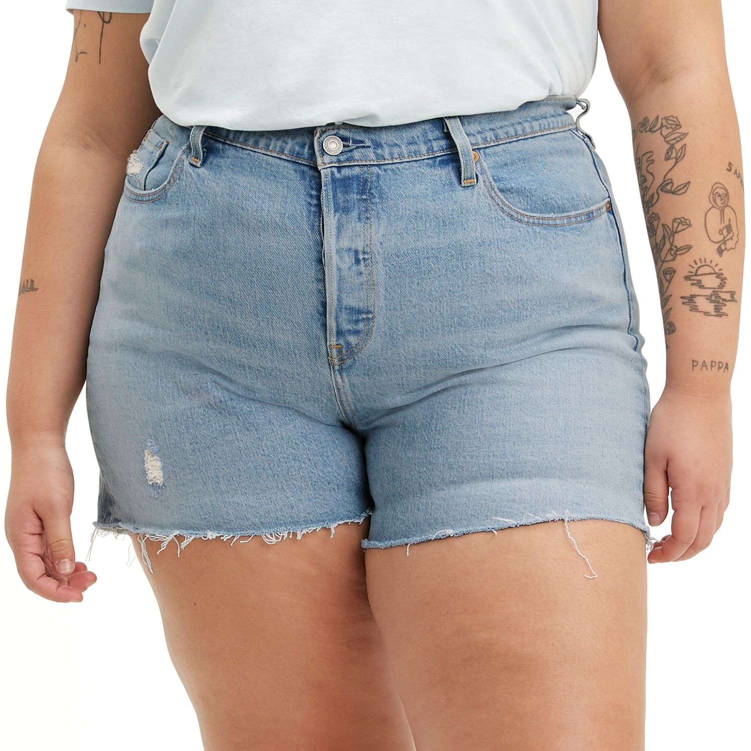 plus size levi shorts