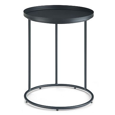 Simpli Home Monet Metal End Table