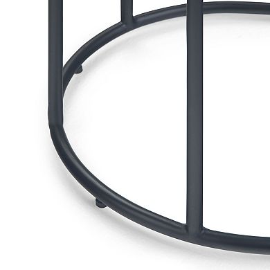 Simpli Home Monet Metal End Table