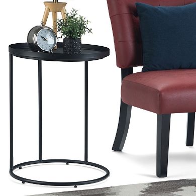Simpli Home Monet Metal End Table