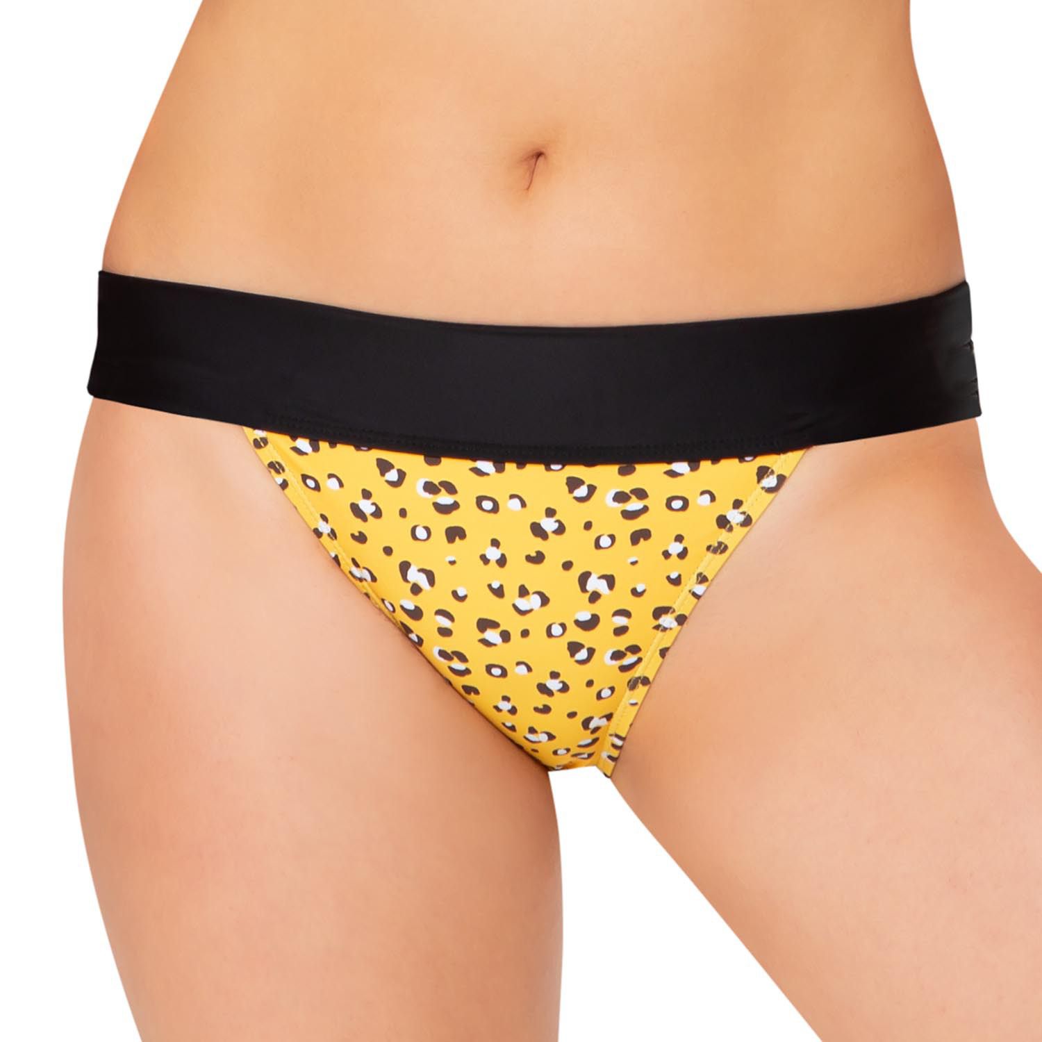 leopard swim bottoms