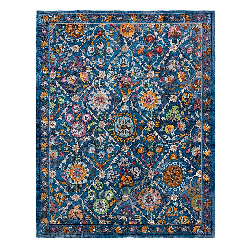 Gertmenian Brea Bizet Area Rug, Blue, 5X7 Ft