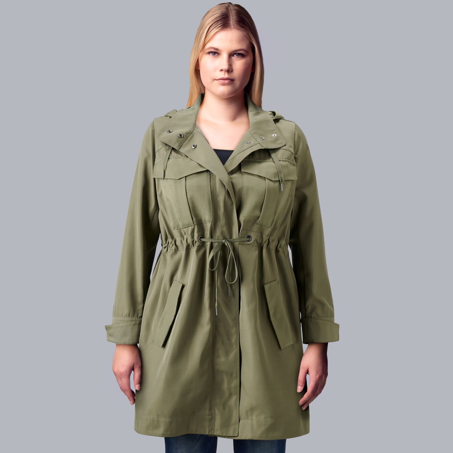 plus size utility jacket