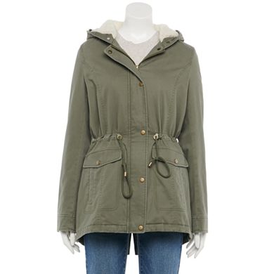 Juniors' Sebby Faux-Fur Hood Anorak Jacket