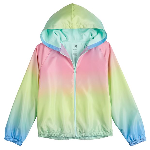 Girls 4-20 SO® Jersey Lined Windbreaker