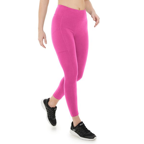 Women's Tek Gear® Ultrastretch High-Waisted Side Pocket 7/8 Leggings -  Cranberry Pink (MEDIUM) – BrickSeek