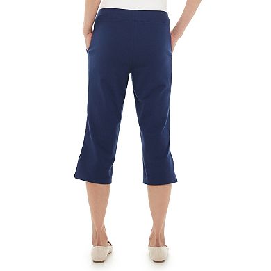 Women's Cathy Daniels Pull-On French Terry Capri Pants