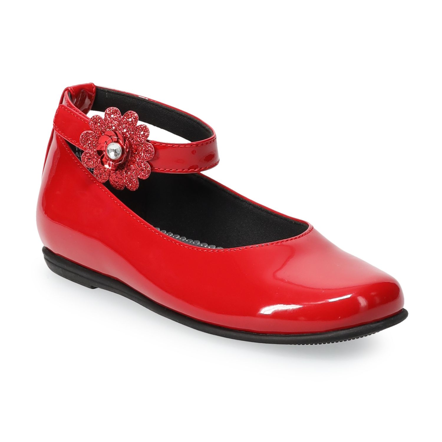 girls red dress shoes