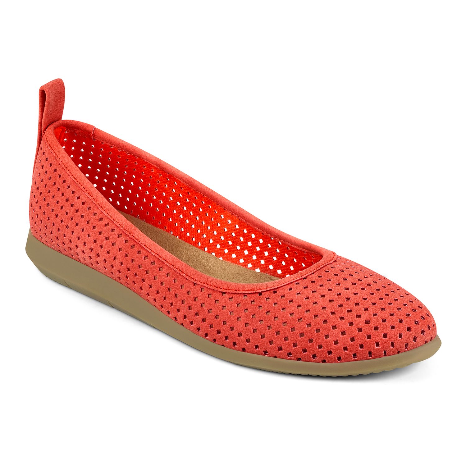 women's orange flats