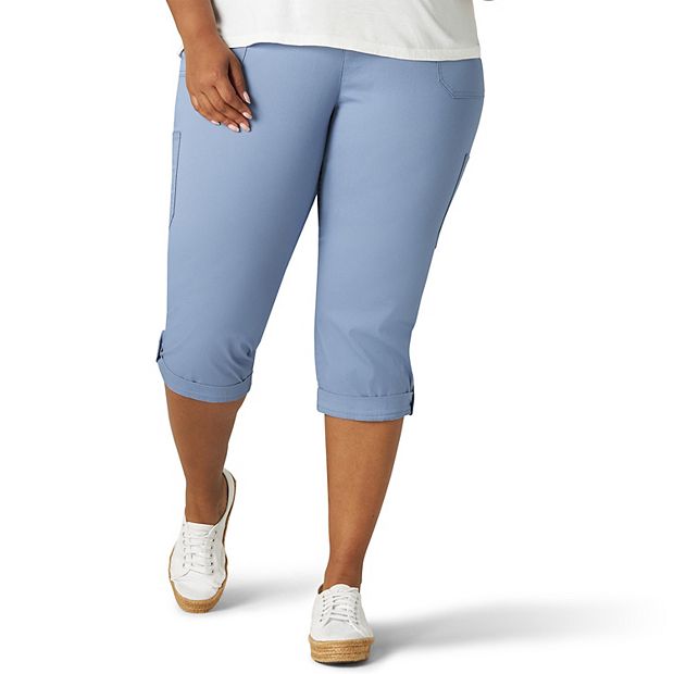 Lee Women's Plus Size Flex-to-Go Cargo Capri 