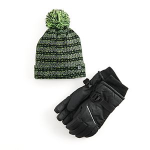 Boy S Roblox Knit Hat Glove Set - roblox black long gloves