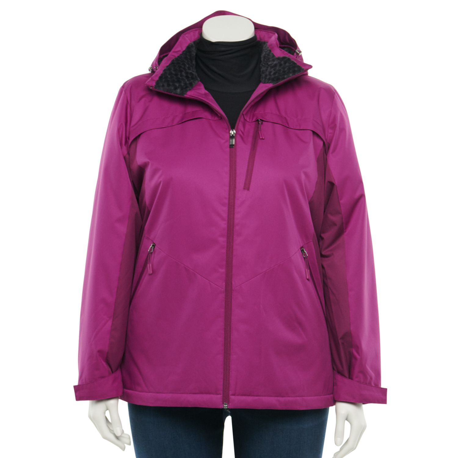 womens plus size coats kohls