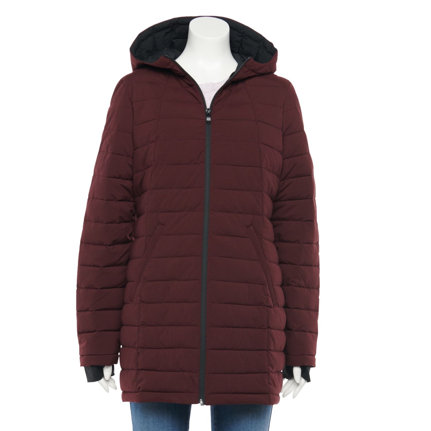 stretch puffer jacket