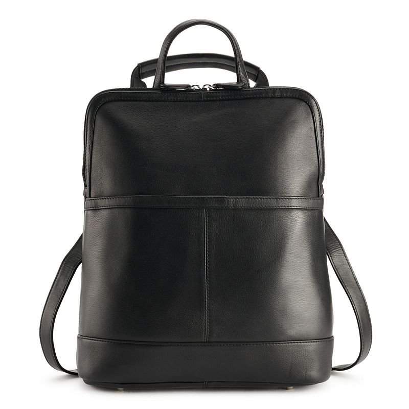 63907757 ili Leather Backpack, Black sku 63907757