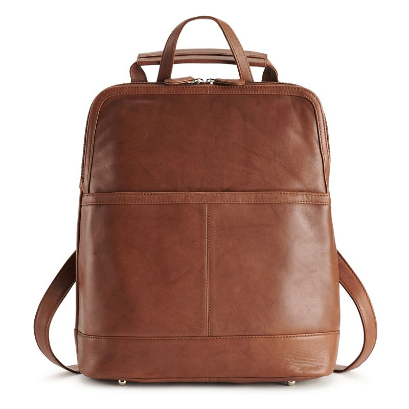 ili Leather Backpack, Brown