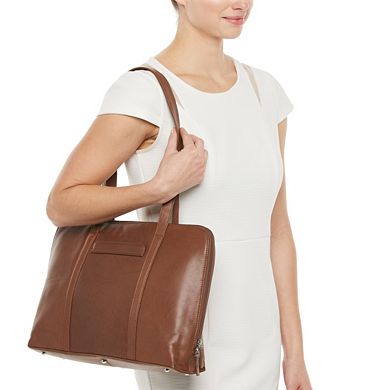 ili Leather Laptop Tote Bag