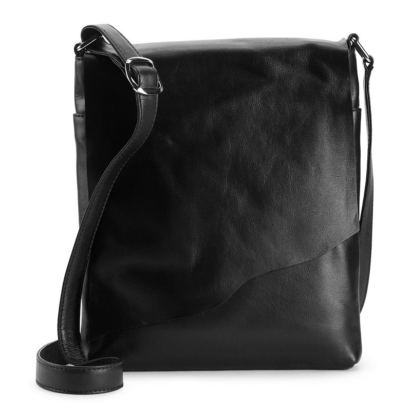 ili Leather Crossbody Bag, Black