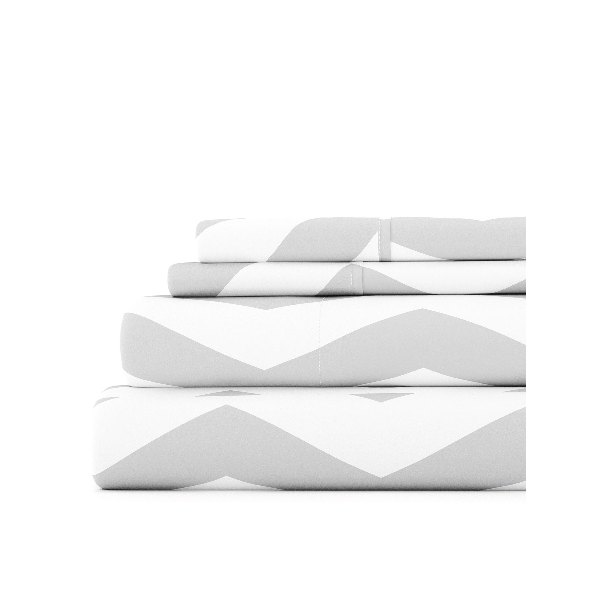 Home Collection Ultra Soft Printed Sheet Set, Gray Arrow