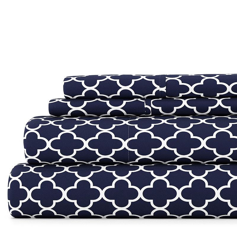 Home Collection Ultra Soft Printed Sheet Set, Blue, Twin