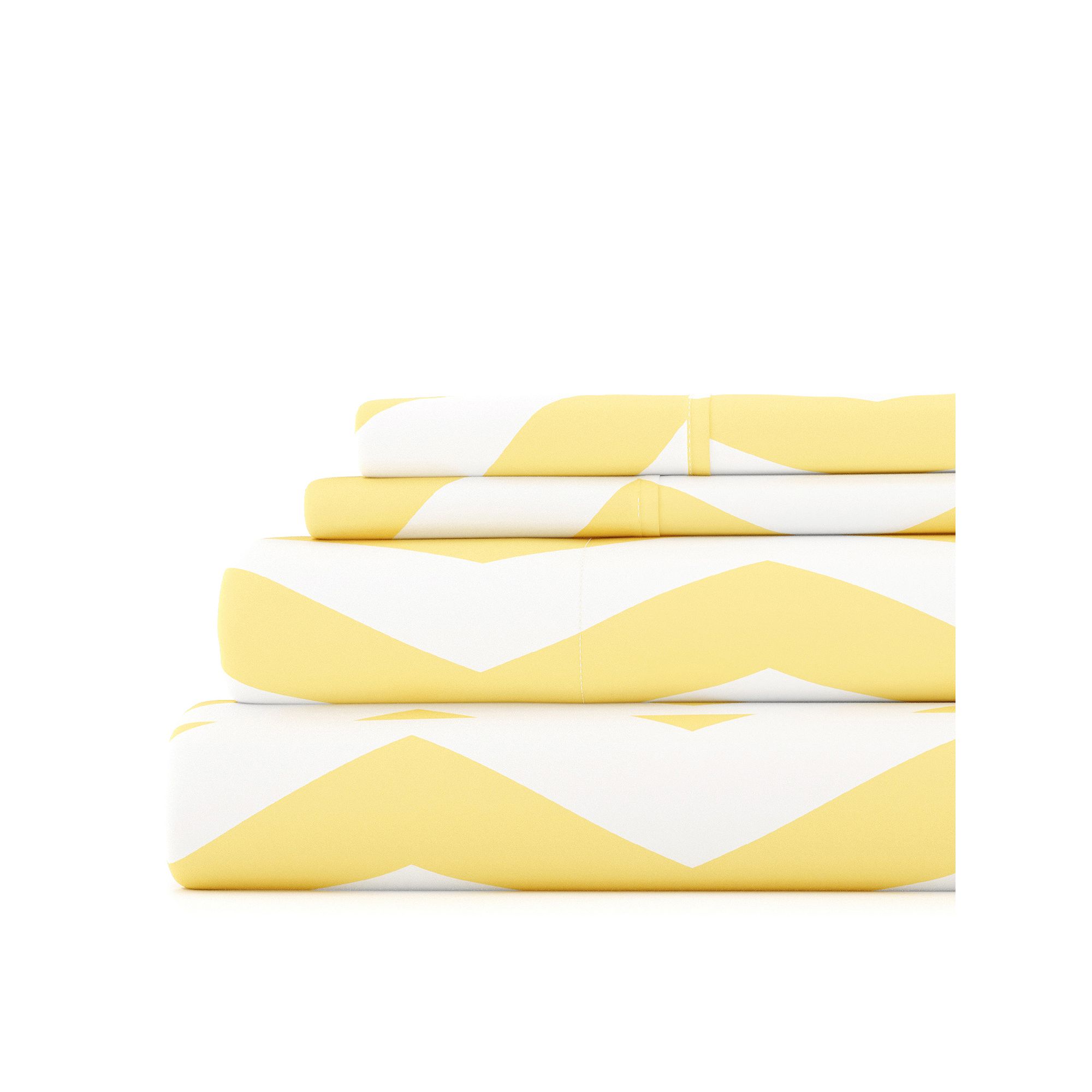 Home Collection Ultra Soft Printed Sheet Set, Yellow Arrow