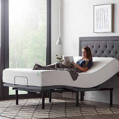 Lucid Dream Collection 10-in. Medium Memory Foam Mattress with Elevate Adjustable Bed Base