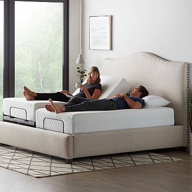 The Dream Collection™ by Lucid® 10-Inch Gel Memory Foam Mattress and Elevate Adjustable Bed Base Bundle