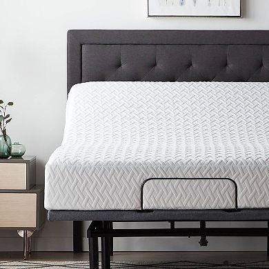 The Dream Collection™ by Lucid® 10-Inch Gel Memory Foam Mattress and Elevate Adjustable Bed Base Bundle