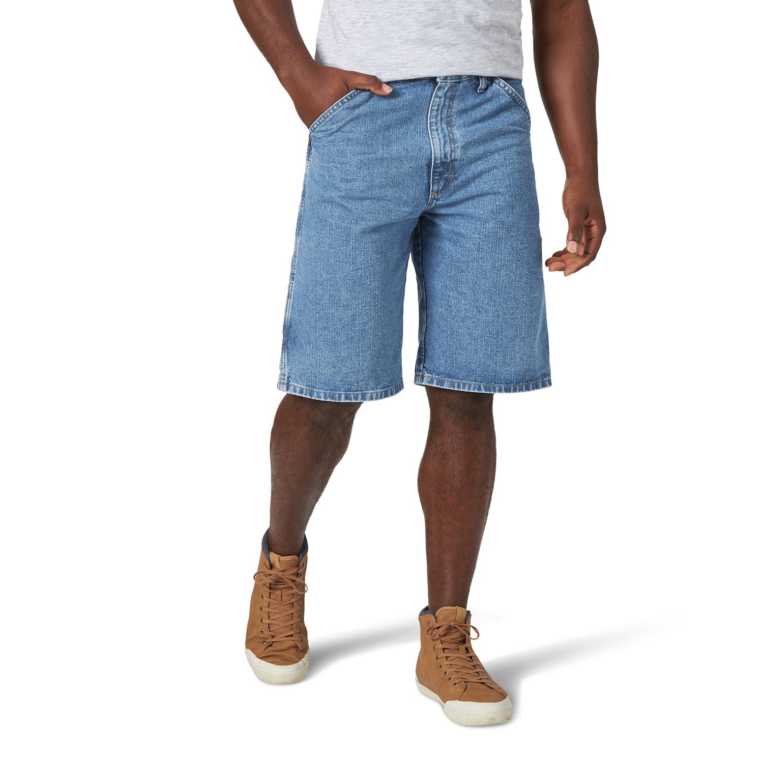 wrangler denim carpenter shorts