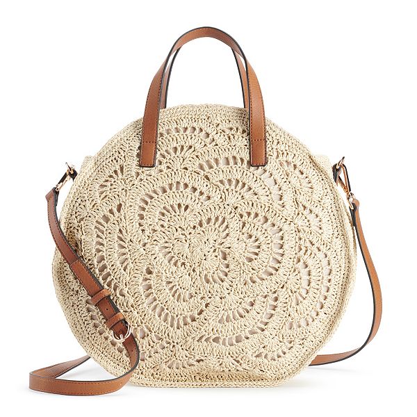 LC Lauren Conrad Straw Tote Bag