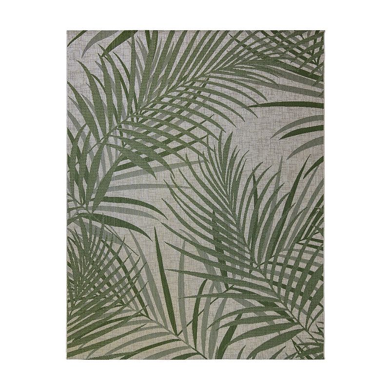 Gertmenian Paseo Paume Indoor Outdoor Area Rug, Green, 6.5X9.5 Ft