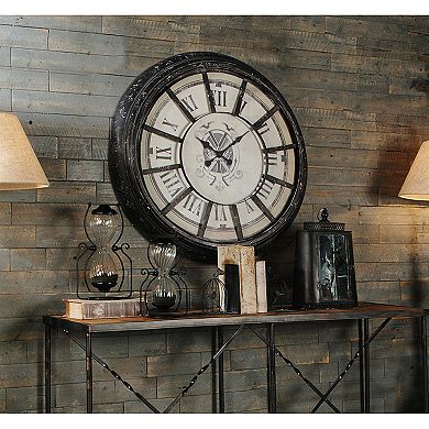 Randall Distressed Oversized Wall Clock