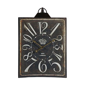 Thaddeus Vintage Inspired Rectangular Wall Clock