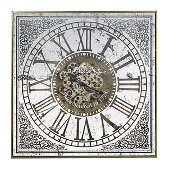 Arria Randall Antique Finish Square Wall Clock