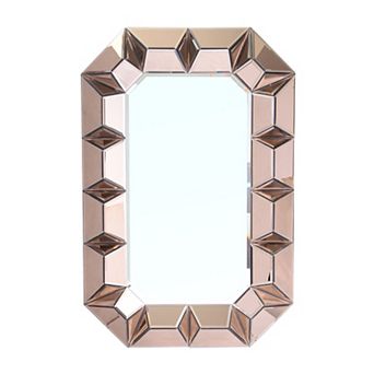 Rose Gold Finish Wall Mirror