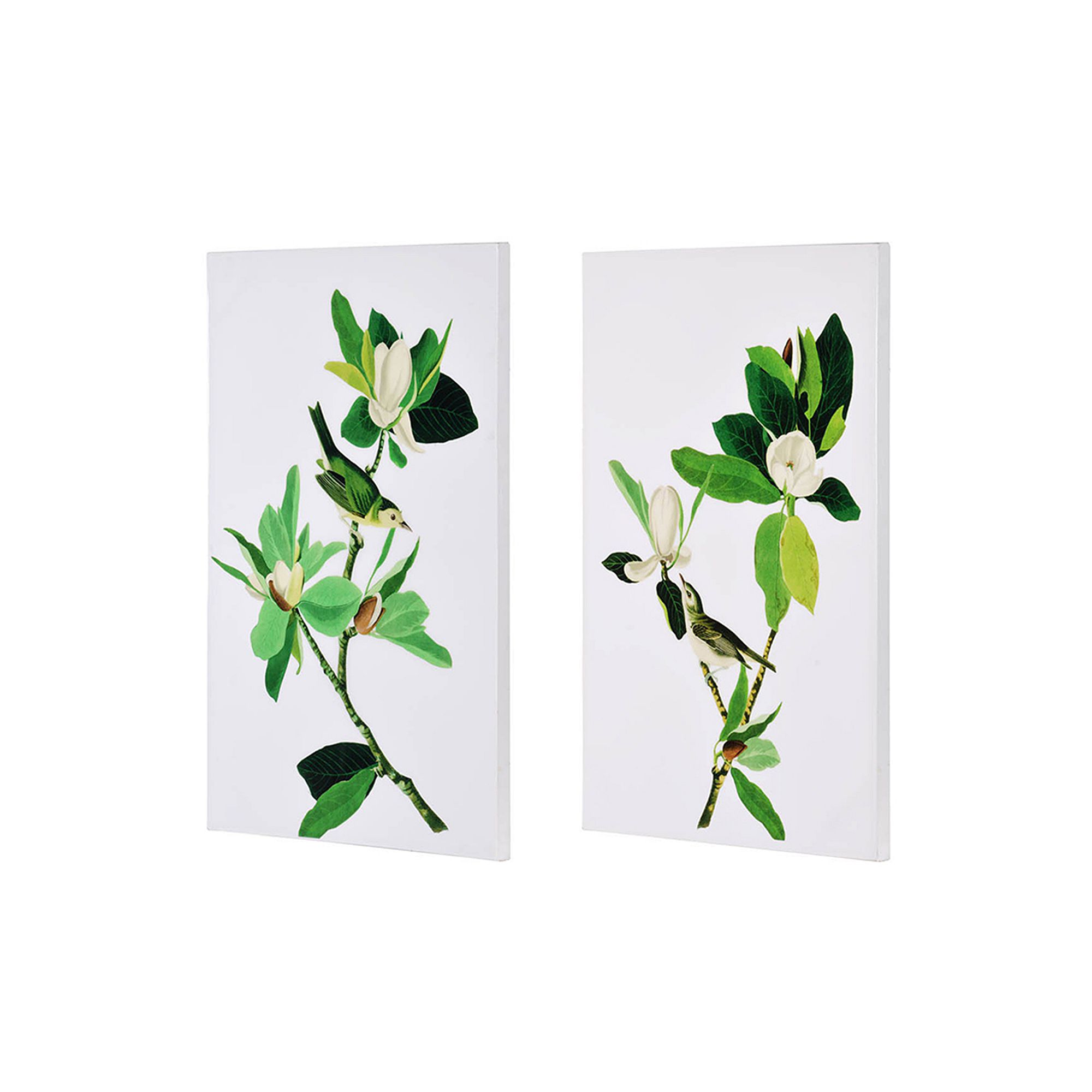 46135578 Magnolia Green Blooms Wall Art 2-piece Set sku 46135578
