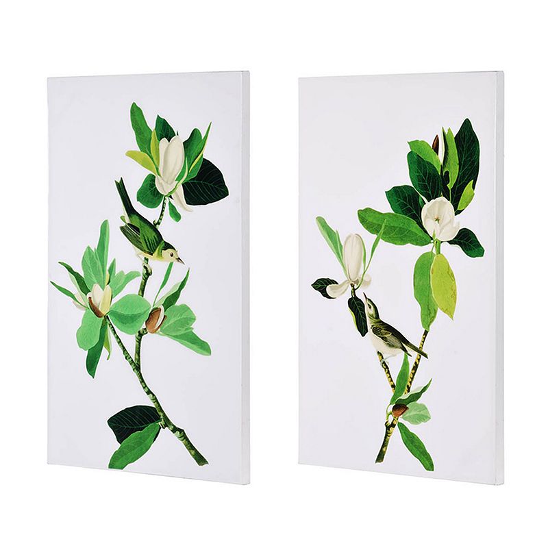 46135578 Magnolia Green Blooms Wall Art 2-piece Set sku 46135578