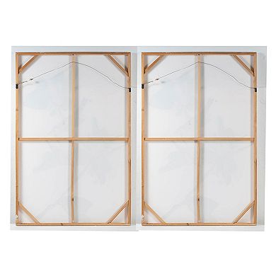 Magnolia Green Blooms Wall Art 2-piece Set