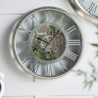 Hereford Weathered Transitional Round Wall Clock