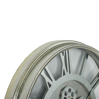 Hereford Weathered Transitional Round Wall Clock