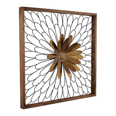 Ashlyn Gold Finish Bloom Wall Decor